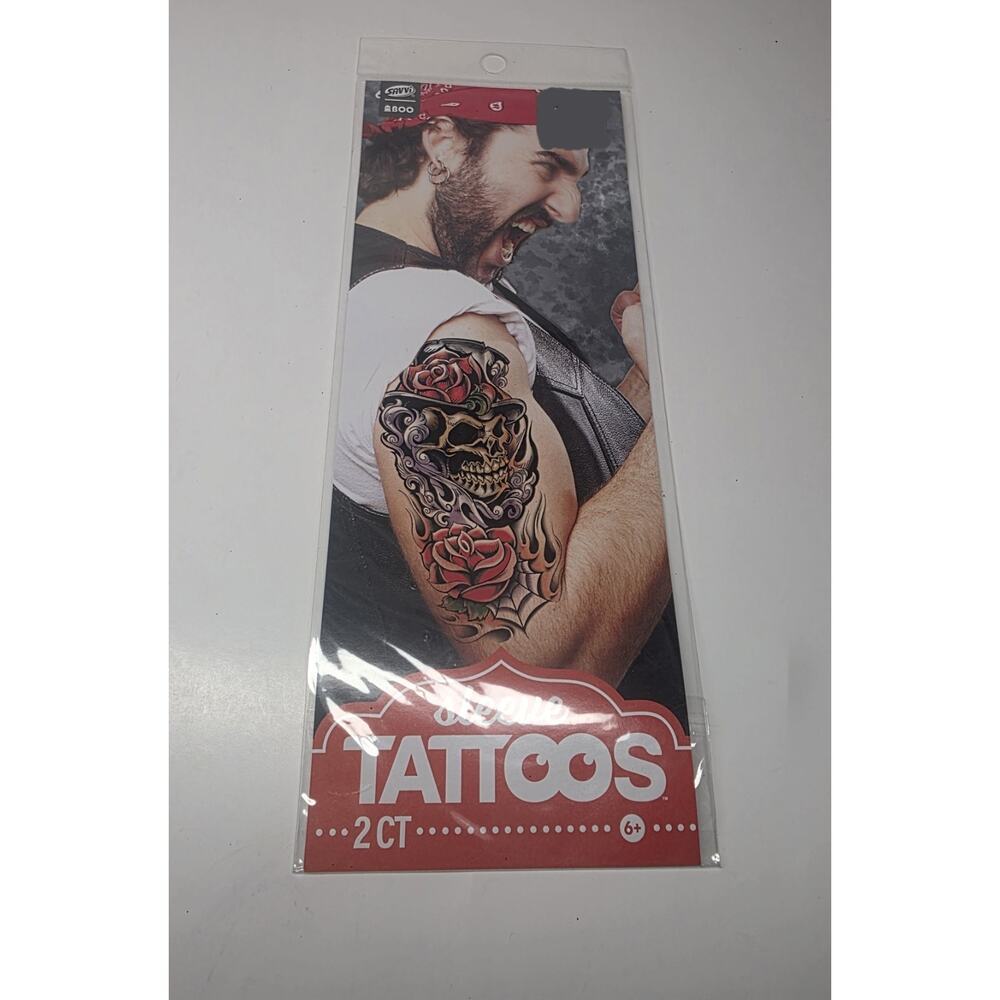 Savvi-Temporary Arm Tattoos New Halloween Dress Up Costume Party 2 Pcs